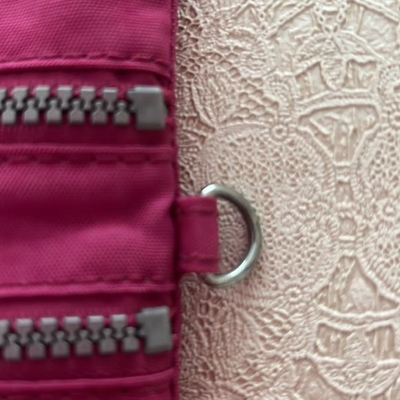 Kipling Crossbody purse. Pink/Fuchsia color. - Picture 13 of 16